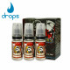E-líquido DROPS CAESAR 3mg/ml Tripack 3x10ml