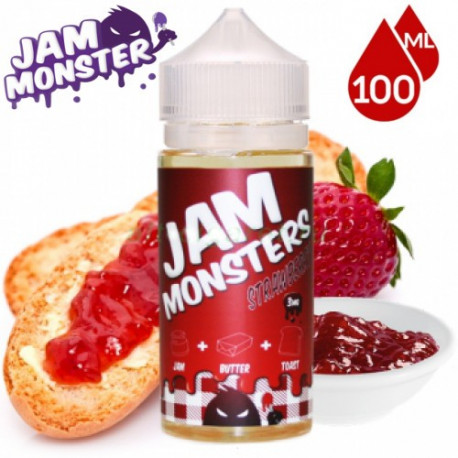 E-líquido Jam Monster Strawberry TPD 100ml Sin Nicotina